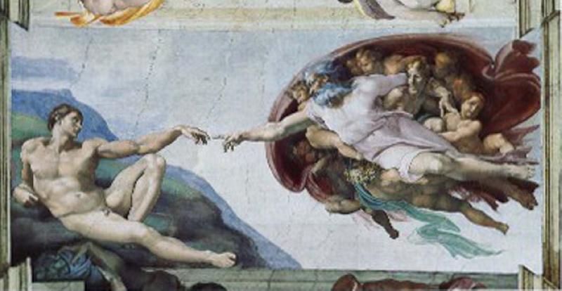 CERQUOZZI, Michelangelo The creation of Adam China oil painting art